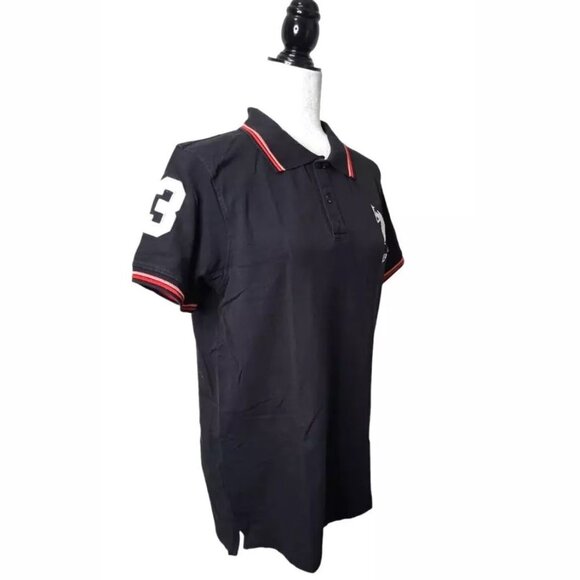 U.S. POLO ASSOCIATION Ladies Polo Shirt Size XL Black - Picture 3 of 9